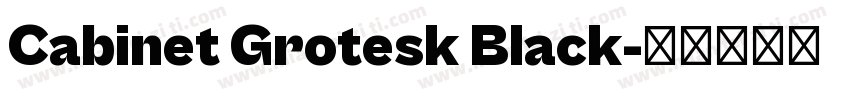 Cabinet Grotesk Black字体转换